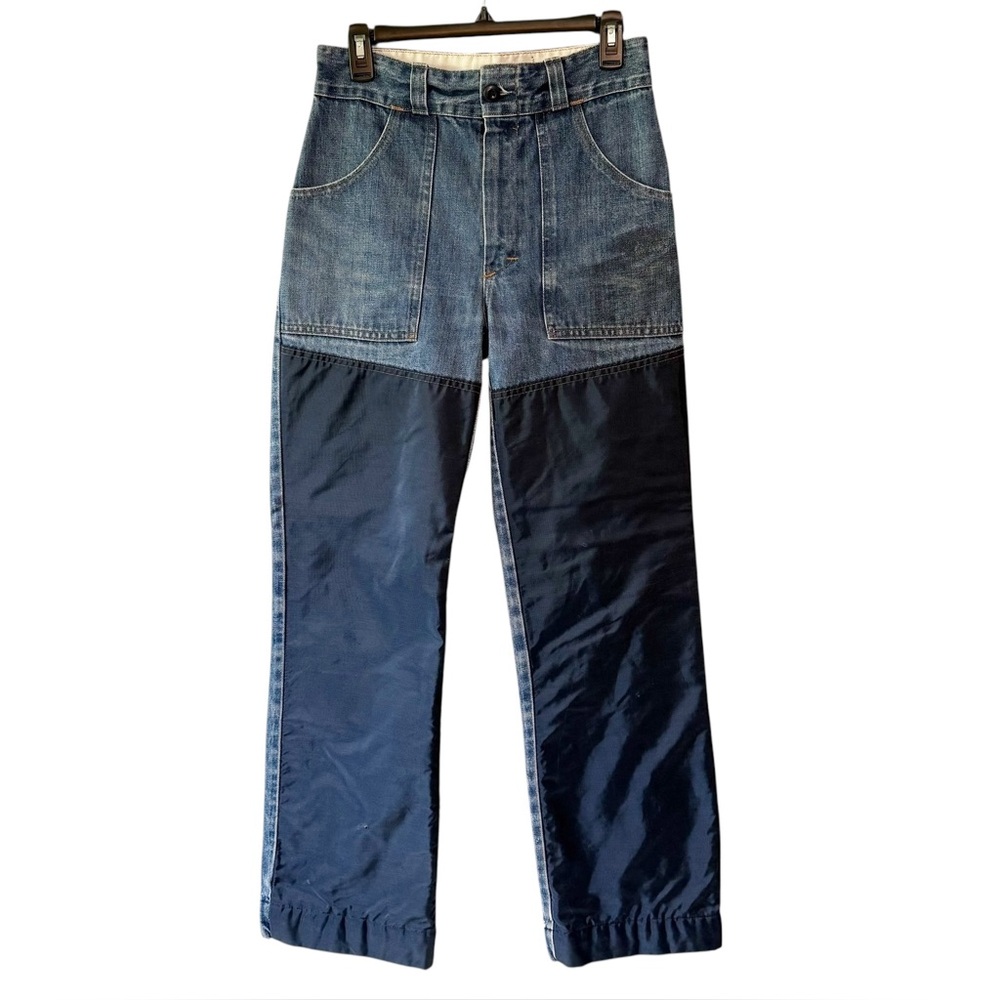Orvis Women's Vintage Coated Denim Utility Field Pants Blue